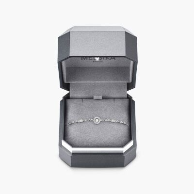 Bracelet Messika Joy XS en or blanc et diamants