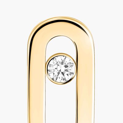 Boucles d'oreilles Messika Move Uno en or jaune et diamants