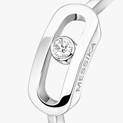 Bague Messika Move Uno GM en or blanc et diamant