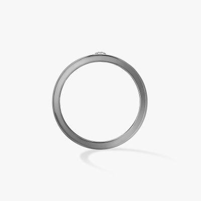Bague Messika Move Titanium PM en titane graphite et diamant