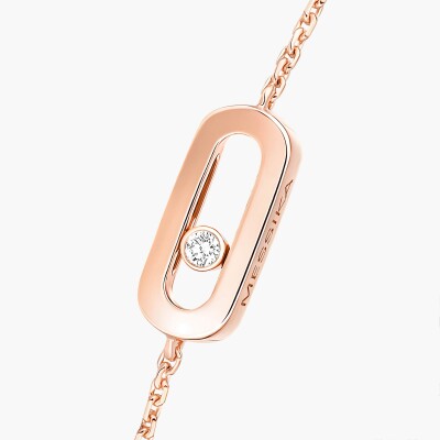 Bracelet Messika Care(s) en or rose et diamants