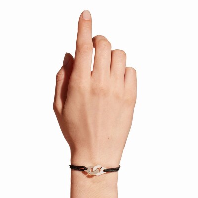 Bracelet sur cordon Menottes dinh van R12 en argent