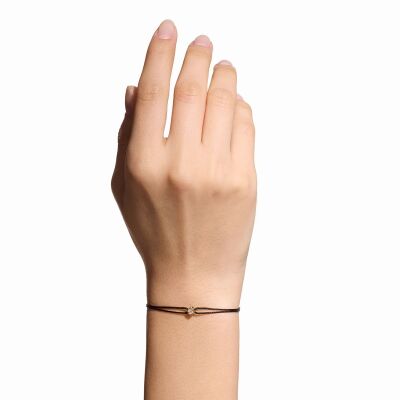 Bracelet sur cordon dinh van Le Cube Diamant en Or jaune et Diamant