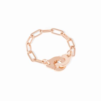 Bague Menottes dinh van en or rose