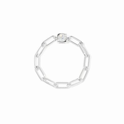 Bague dinh van Le Cube Diamant en or blanc et diamant