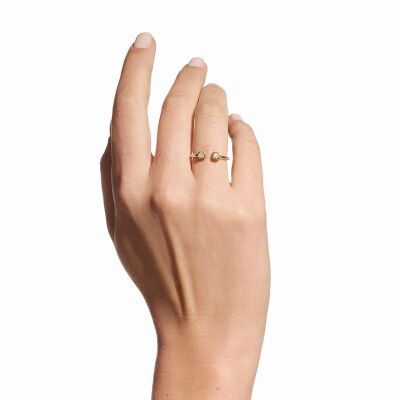 Bague dinh van Le Cube Diamant en or jaune et diamants