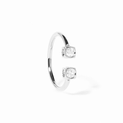 Bague dinh van Le Cube Diamant en or blanc et diamants