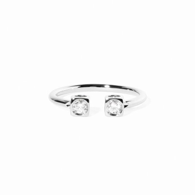 Bague dinh van Le Cube Diamant en or blanc et diamants