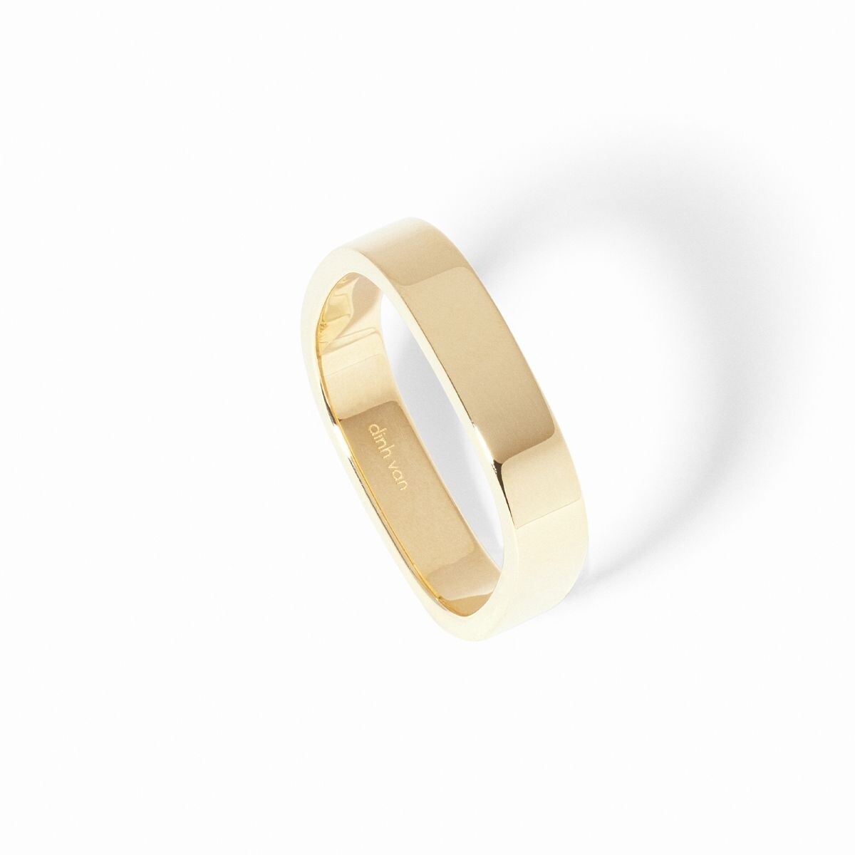 Alliance dinh van carrée en or jaune vue 3