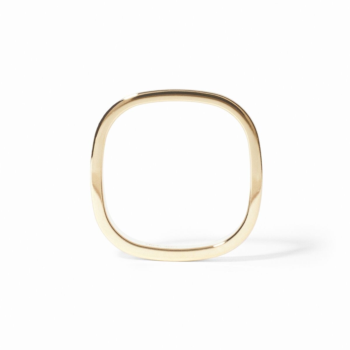 Alliance dinh van carrée en or jaune vue 4