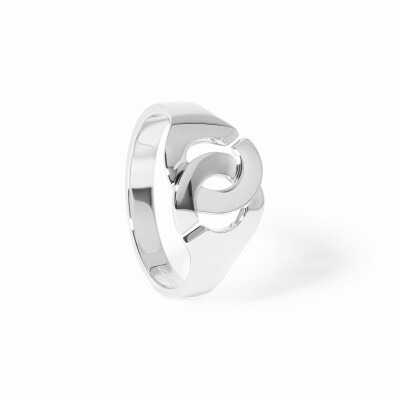 Bague Menottes dinh van en or blanc
