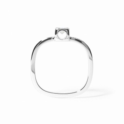 Bague dinh van Le Cube Diamant petit modèle en or blanc et diamants