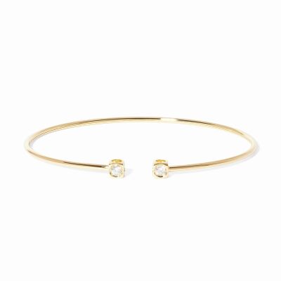 Bracelet dinh van Le Cube Diamant petit modèle en or jaune et diamants
