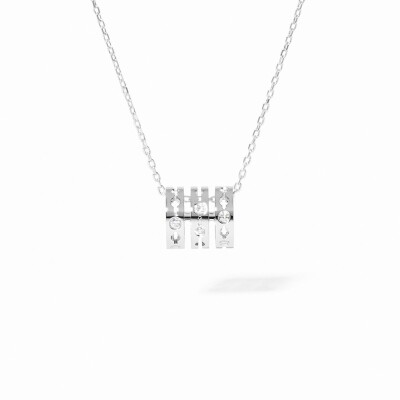 Pendentif dinh van Pulse dinh van en or blanc et diamants