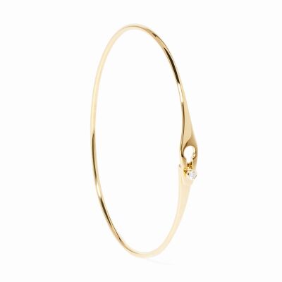 Bracelet jonc dinh van Serrure en Or jaune et Diamant