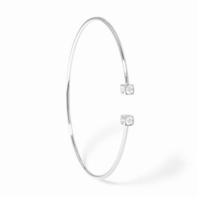 Bracelet dinh van Le Cube Diamant petit modèle en or blanc et diamants