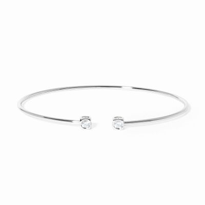 Bracelet dinh van Le Cube Diamant petit modèle en or blanc et diamants