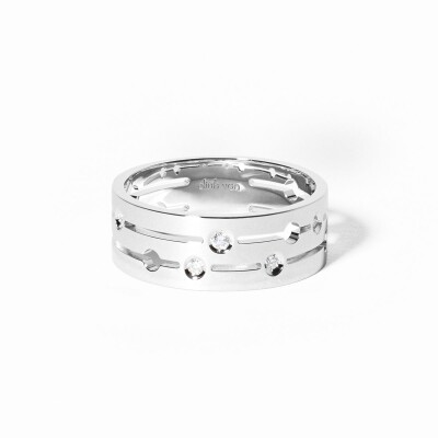 Bague dinh van Pulse en or blanc et diamants