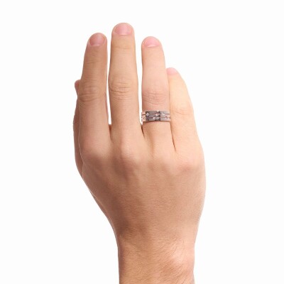 Bague dinh van Pulse en or blanc et diamants