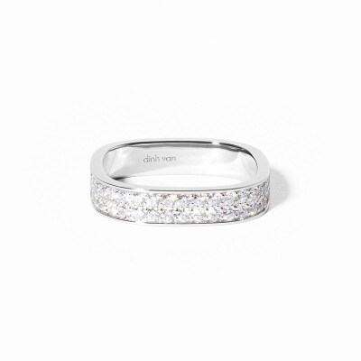 Alliance dinh van en or blanc et diamants