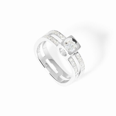 Bague dinh van Le Cube Diamant en or blanc et diamants