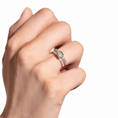 Bague dinh van Le Cube Diamant en or blanc et diamants