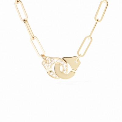 Collier Menottes dinh van R13.5 en or jaune et diamants