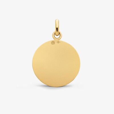 Médaille Arthus Bertrand Ange Lumière 18 mm F. Mince or jaune sablé