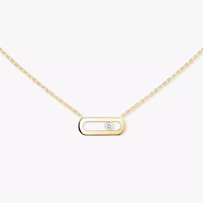 Collier Messika Move Uno en or jaune et diamants
