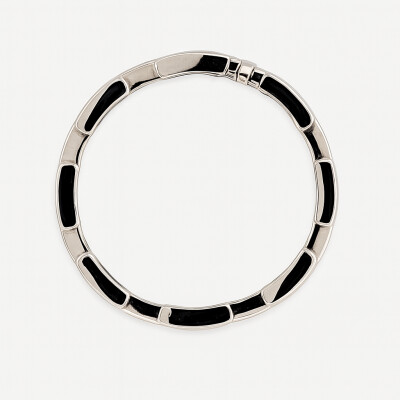 Bracelet Or Blanc et Diamants 18 centimètres