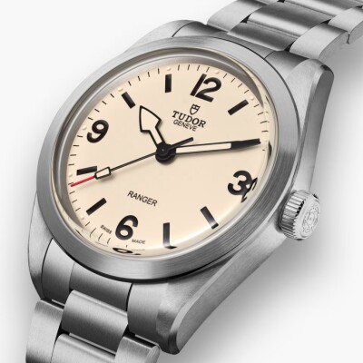 Montre TUDOR Ranger boîtier en acier, 39 mm, cadran bombé beige