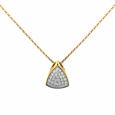 Collier Or Jaune et Diamants 0.28 carat