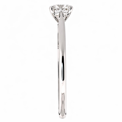 Solitaire Or Blanc 4 Griffes et Diamant 1.01 Carat GVS2