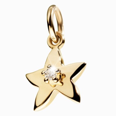 Charm Dodo Universe étoile en or jaune et diamant