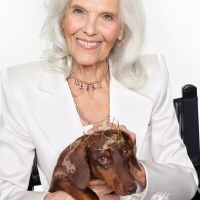 Pendentif DoDo Teddy Bear en or rose et diamants noirs et marrons