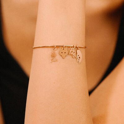 Pendentif Ginette NY CHARMS en or rose