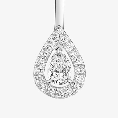 Boucles d'oreilles Messika My Twin Toi & Moi en or blanc et diamants 4x0.15ct