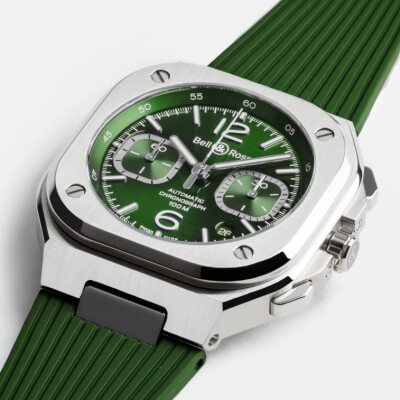 Montre Bell & Ross BR 05 Chrono green steel