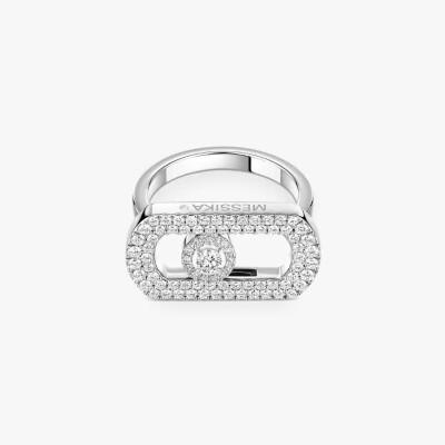 Bague Messika So Move pavée en or blanc et diamants