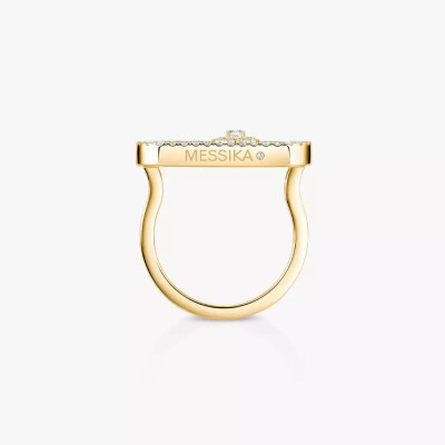 Bague Messika So Move pavée en or jaune et diamants