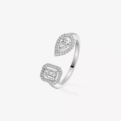 Bague Messika My Twin Toi & Moi en or blanc et diamants 2x0.25ct