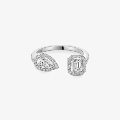 Bague Messika My Twin Toi & Moi en or blanc et diamants 2x0.25ct