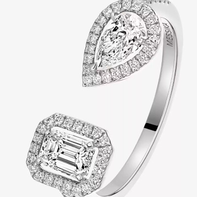 Bague Messika My Twin Toi & Moi en or blanc et diamants 2x0.25ct
