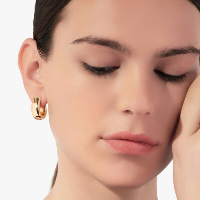 Boucles d'oreilles Pomellato Iconica en or rose