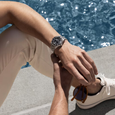 Montre TUDOR Pelagos 39, lunette tournante unidirectionnelle, bracelet en titane