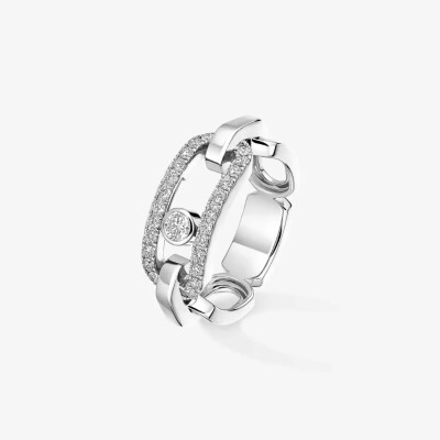 Bague Messika Move Link en or blanc et diamants