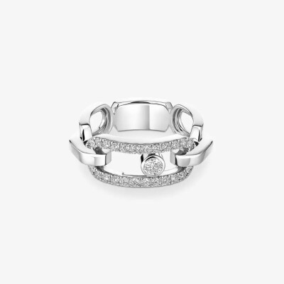 Bague Messika Move Link en or blanc et diamants