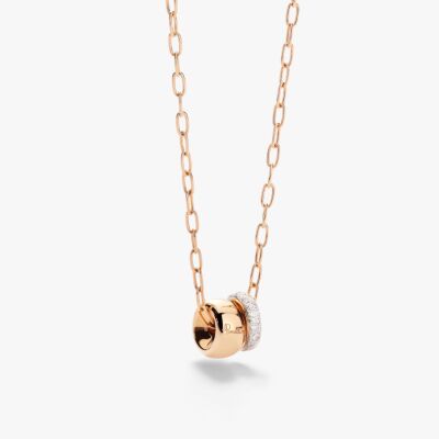 Collier Pomellato Iconica en or rose et diamants