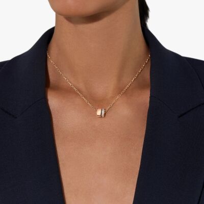 Collier Pomellato Iconica en or rose et diamants