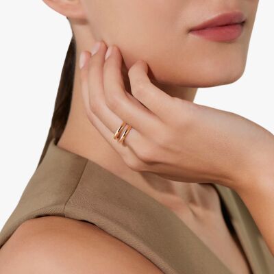 Bague Pomellato Together en or rose et diamants